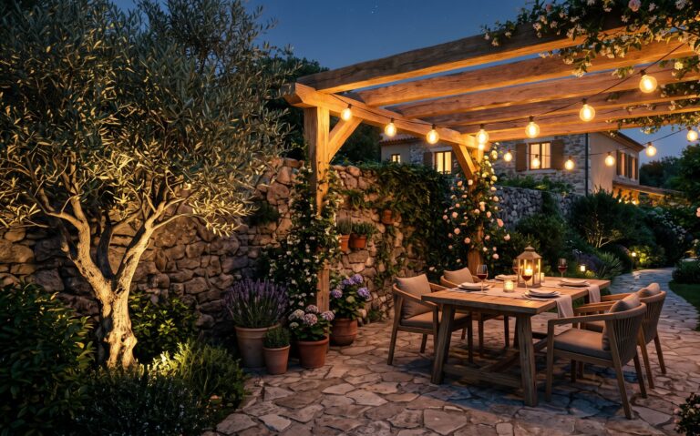 Illuminazione da esterno: come creare un giardino magico di sera (senza far esplodere la bolletta)